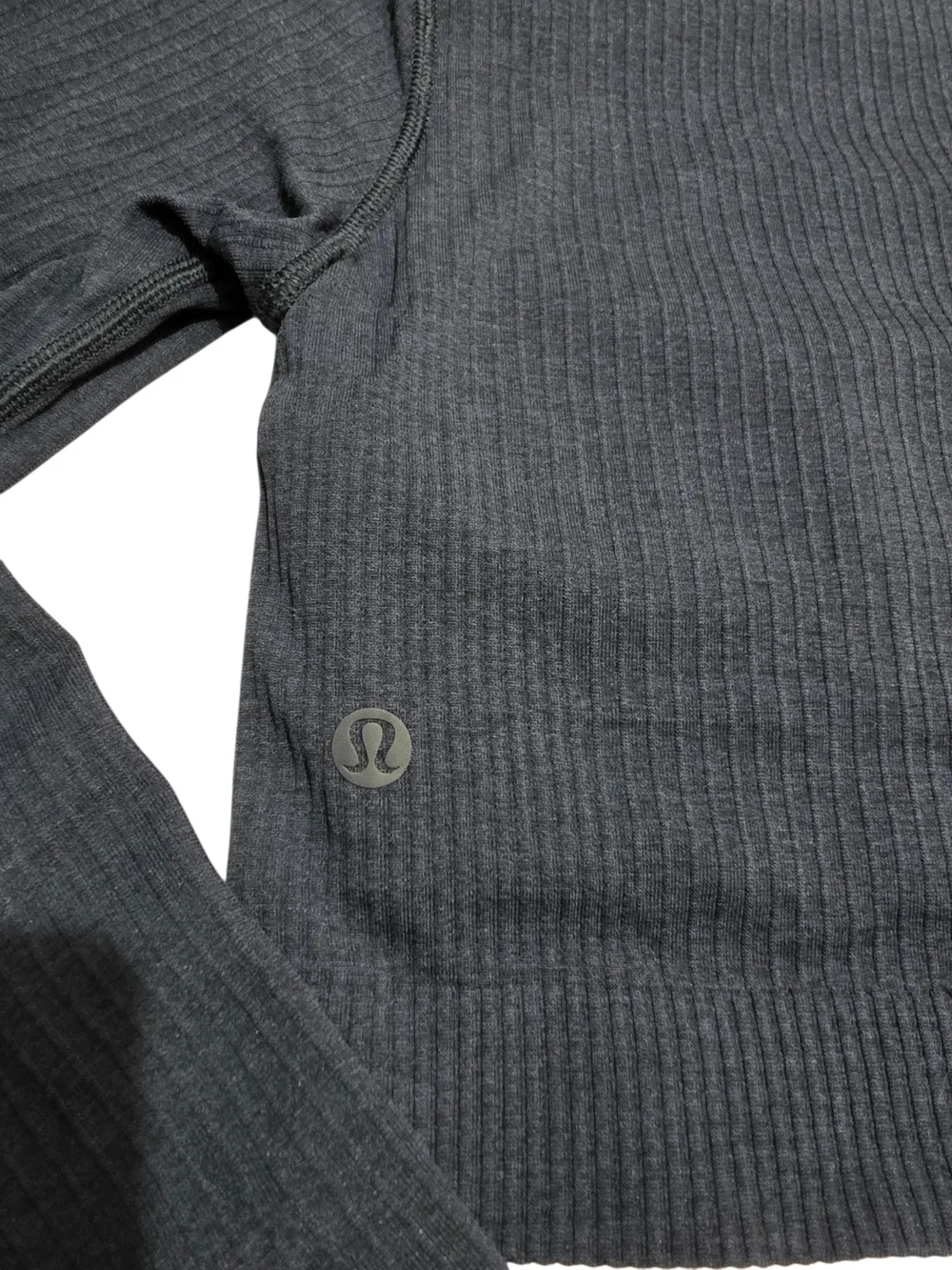 Lululemon Ebb to Street Long Sleeve Cropped Shirt in True Navy